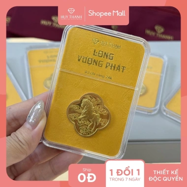 Quà Tặng Bính Ngọ LNNGUA 0.1 Chỉ Vàng 24k Huy Thanh Jewelry Giá 2.724.600 VND