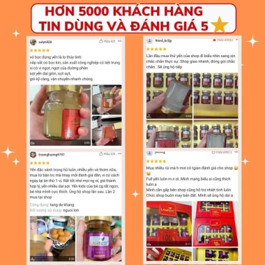 Quà Tặng Combo 6 Hũ Yến Chưng Sẵn Lamnest Giá Ưu Đãi 300.000 VNĐ Tiết Kiệm 66.000 3