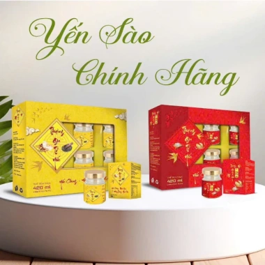 Quà Tặng Hộp Sang Trọng Yến Chưng Thượng Gia Nhân Sâm, Đông Trùng Hạ Thảo, Hạt Chia, Đường Phèn - Giá Ưu Đãi 245k