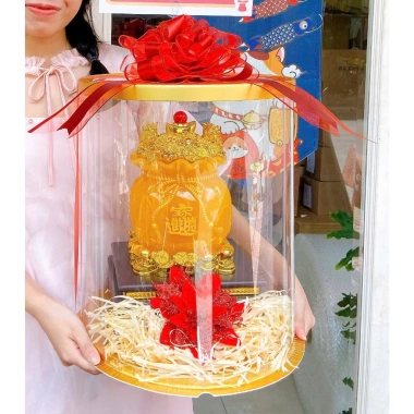 Quà Tặng Khai Trương Tân Gia Túi Vàng Kim Bảo Vật – Phong Thủy Tài Lộc, Banner Chữ 750k 2