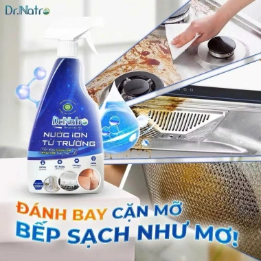 Quà tặng khăn lưới rửa bát, xoong nồi đa năng + Nước tẩy ion Dr.Natro 500ml - Giá ưu đãi 210.000