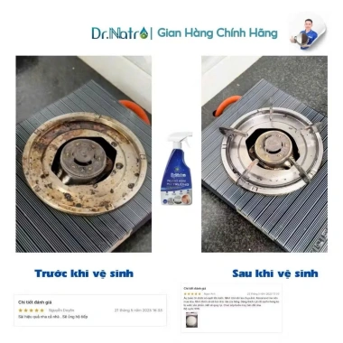 Quà tặng khăn lưới rửa bát, xoong nồi đa năng + Nước tẩy ion Dr.Natro 500ml - Giá ưu đãi 210.000