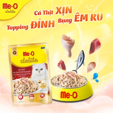 Quà Tặng Không Bán Pate Me‑O Delite 70gr – Cá thật, thịt thật, giảm còn 200k
