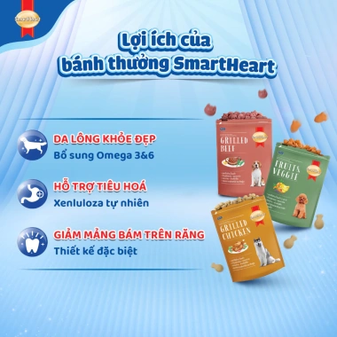 Quà Tặng Không Bán SmartHeart Bánh thưởng chó 100gr hoặc khăn tắm, chọn 1 trong 2, giá 400.000 VND 9
