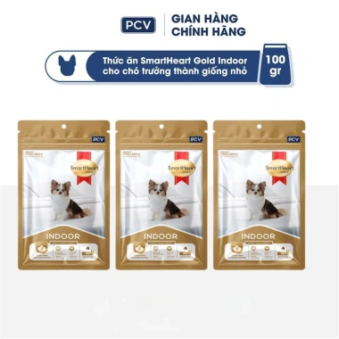 Quà Tặng Không Bán Thức ăn chó SmartHeart Gold Nhật Indoor 100g/60g giá chỉ 200k
