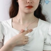 Quà tặng mẹ - Dây chuyền nữ bạc thật mặt bông tuyết đính đá, giá ưu đãi - TNJ 6
