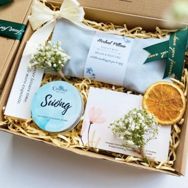 Quà Tặng Nến Thơm & Gối Chườm Siêu Thơm Onatree - Tặng Túi, Giảm Giá, Phù Hợp Sinh Nhật 8/3 20/10