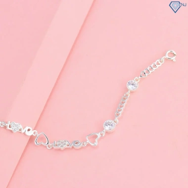Quà Tặng Người Yêu Lắc Tay Nữ Bạc Chữ Love Đính Đá Thời Trang LTN181 TNJ