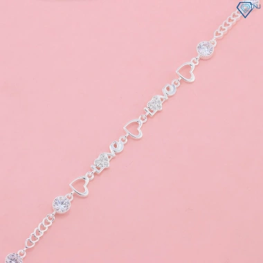 Quà Tặng Người Yêu Lắc Tay Nữ Bạc Chữ Love Đính Đá Thời Trang LTN181 TNJ