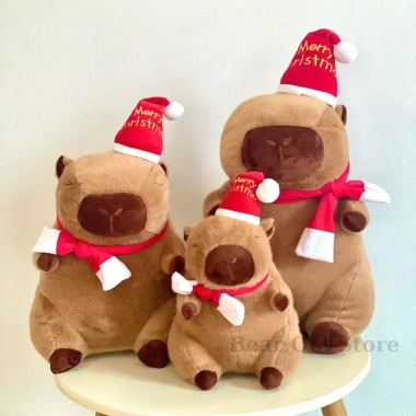 Quà Tặng Noel 2.025 Gấu Bông Capybara Thú Nhồi Bông Giáng Sinh Mũ Merry Christmas Đáng Yêu Giá Ưu Đãi 125k 4