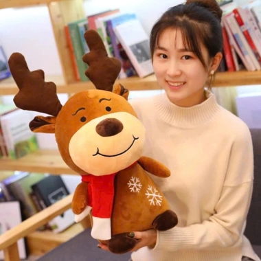 Quà tặng Noel 2.025 Gấu bông tuần lộc tuyết Đeo khăn Noel Đáng yêu - Giá 129.000 Quà tặng Noel 2.025 Gấu bông tuần lộc tuyết Đeo khăn Noel Đáng yêu - Giá 129.000
