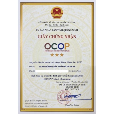 Quà tặng Nước mắm sá sùng Vân Đồn 2 chai 36N 700ml - Giá ưu đãi 90.000 VNĐ