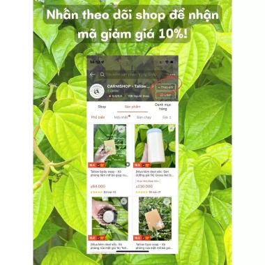 Quà tặng Son dưỡng 1k - Mỡ bò & dê ăn cỏ sạch thơm, làm mỹ phẩm, nấu ăn, chỉ 195k 4