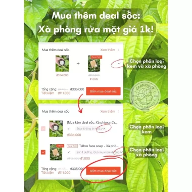 Quà tặng Son dưỡng 1k - Mỡ bò & dê ăn cỏ sạch thơm, làm mỹ phẩm, nấu ăn, chỉ 195k 5