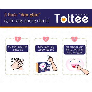 Quà tặng Tottee gạc rơ lưỡi 1 hộp cho bé - Vệ sinh răng miệng, giá chỉ 200.000đ 3 Quà tặng Tottee gạc rơ lưỡi 1 hộp cho bé - Vệ sinh răng miệng, giá chỉ 200.000đ 3