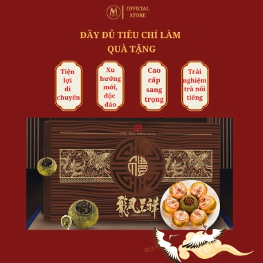 Quà Tặng Trà Cao Cấp kèm Bộ Ấm LONG PHỤNG TRÌNH – Hộp Sang Trọng, Quà Biểu Sếp Đối Tác, Giảm còn 305k 3