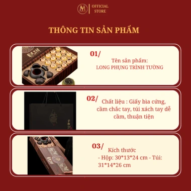 Quà Tặng Trà Cao Cấp kèm Bộ Ấm LONG PHỤNG TRÌNH – Hộp Sang Trọng, Quà Biểu Sếp Đối Tác, Giảm còn 305k 7