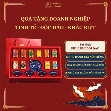 Quà Tặng Trà Cao Cấp kèm Bộ Ấm LONG PHỤNG TRÌNH – Hộp Sang Trọng, Quà Biểu Sếp Đối Tác, Giảm còn 305k 10