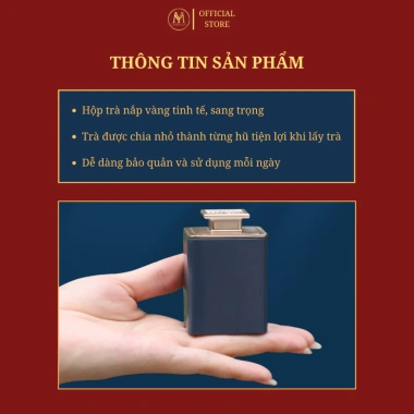 Quà tặng trà cao cấp PHÚ QUÝ NHƯ Ý kèm muỗng kim loại sang trọng - Tặng sếp, đối tác, bố mẹ, giảm còn 305.000đ