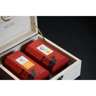 Quà Tết 2.026 Bính Ngọ - Hộp Trà Việt Sang Trọng Gỗ Tri Kỷ, Quà Cao Cấp 545k 5