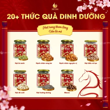 Quà Tết 2.026 Hạt Dinh Dưỡng Trái Cây Sấy Cao Cấp Hũ Thủy Tinh 7.3x10.5cm Quà Biếu Tặng 47.000đ 3 Quà Tết 2.026 Hạt Dinh Dưỡng Trái Cây Sấy Cao Cấp Hũ Thủy Tinh 7.3x10.5cm Quà Biếu Tặng 47.000đ 3