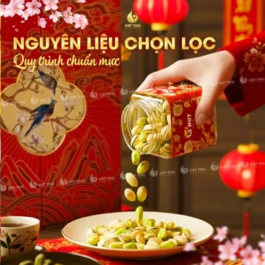 Quà Tết 2.026 Hạt Dinh Dưỡng Trái Cây Sấy Cao Cấp Hũ Thủy Tinh 7.3x10.5cm Quà Biếu Tặng 47.000đ