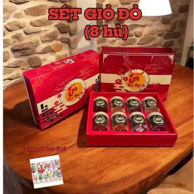 Quà Tết 8 Hủ Hạt Đặc Biệt – Tặng Bao Lì Xì, Giá 219.000đ (Giảm 22%)