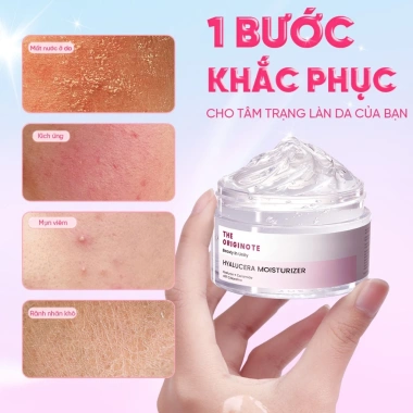 Quà Tết: Kem Dưỡng Ẩm The Originote Hyalucera Moisturizer Gel 50g - Cấp ẩm, làm dịu, phục hồi sáng da, không bết dính - 109.000₫