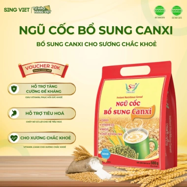 Quà Tết Ngũ Cốc Dinh Dưỡng Sing Việt Bịch 500g - Bổ Dưỡng Toàn Thân, Phù Hợp Mọi Người, Giá 55.000 VND