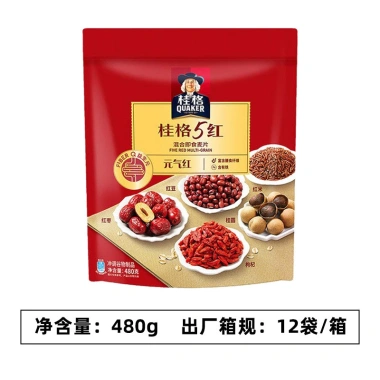 Quaker 5 Trắng 5 Đen 5 Đỏ 5 Dưỡng Ẩm - Bột Yến Mạch Prebiotic Thay Thế Bữa Sáng Giá 241.955₫ 7