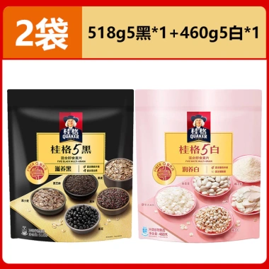 Quaker 5 Trắng 5 Đen 5 Đỏ 5 Dưỡng Ẩm - Bột Yến Mạch Prebiotic Thay Thế Bữa Sáng Giá 241.955₫ 10