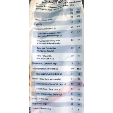 Quaker Túi Lớn 1kg Yến Mạch Nguyên Chất Ăn Liền Malaysia Instant Oatmeal Halal Giá 118.500 VND 8