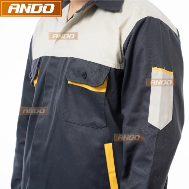 Quần áo bảo hộ lao động Ando AD01K - Áo 2 túi khóa hông, chỉ 110.000 VND
