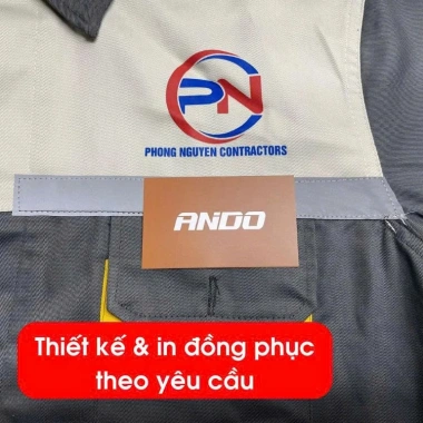 Quần áo bảo hộ lao động Ando AD01K - Áo 2 túi khóa hông, chỉ 110.000 VND