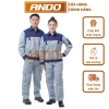 Quần áo bảo hộ lao động Ando AD03 màu ghi xanh phối xanh than - Giá giảm còn 110.000 VND