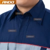 Quần áo bảo hộ lao động Ando AD03 màu ghi xanh phối xanh than - Giá giảm còn 110.000 VND 3