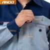 Quần áo bảo hộ lao động Ando AD03 màu ghi xanh phối xanh than - Giá giảm còn 110.000 VND 4
