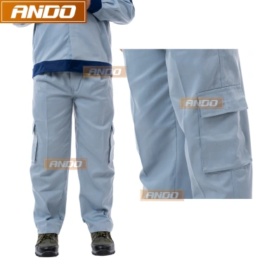 Quần áo bảo hộ lao động Ando AD03 màu ghi xanh phối xanh than - Giá giảm còn 110.000 VND 7