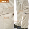 Quần áo bảo hộ lao động Ando AD05 màu ghi kẻ xanh - Giá chỉ 110.000 VNĐ, giảm giá 4
