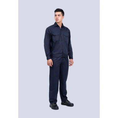 Quần áo bảo hộ lao động Ando AD07 - Mẫu than đen, vải kaki 2/1, giá 84.000₫