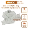 Quần áo bảo hộ lao động Ando AD09 màu ghi vải kaki 2/1 - Giá chỉ 84.000 VND 4