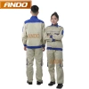 Quần áo bảo hộ lao động Ando AD10 màu ghi xanh, che cúc - Giá giảm 110.000₫ 3