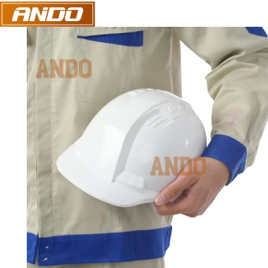 Quần áo bảo hộ lao động Ando AD10 màu ghi xanh, che cúc - Giá giảm 110.000₫ 6