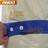 Quần áo bảo hộ lao động Ando AD10 màu ghi xanh, che cúc - Giá giảm 110.000₫ 7