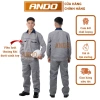 Quần áo bảo hộ lao động Ando AD15 màu ghi tím - Giá 100.000đ, chất bền, an toàn
