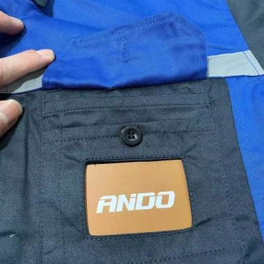 Quần áo bảo hộ lao động Ando AD20 phản quang – Than đen phối xanh, giá 138.000₫