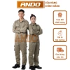 Quần áo bảo hộ lao động Ando AD27 màu ghi đậm - Giá ưu đãi 105.000 VND