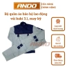 Quần áo bảo hộ lao động Ando - Cả bộ phối màu vải kaki 3/1, may kỹ, giá 190.000₫ 5