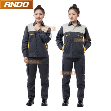 Quần áo bảo hộ lao động Ando - Cả bộ phối màu vải kaki 3/1, may kỹ, giá 190.000₫ 10