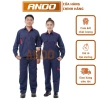 Quần áo bảo hộ lao động Ando PR02 - Tím than, vải pangrim, chỉ 180.000₫